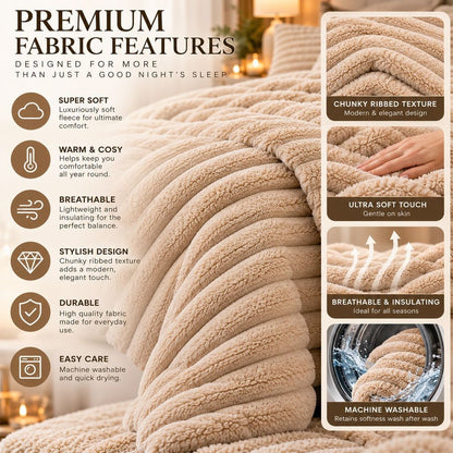 Chunky Teddy Fleece premium fabric features