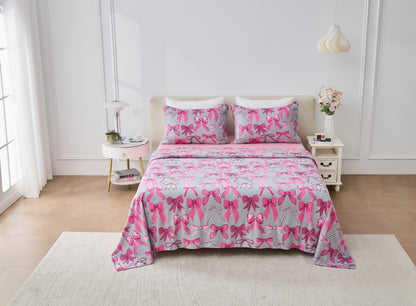 Bess Bows Soft Touch Printed Sheet Set