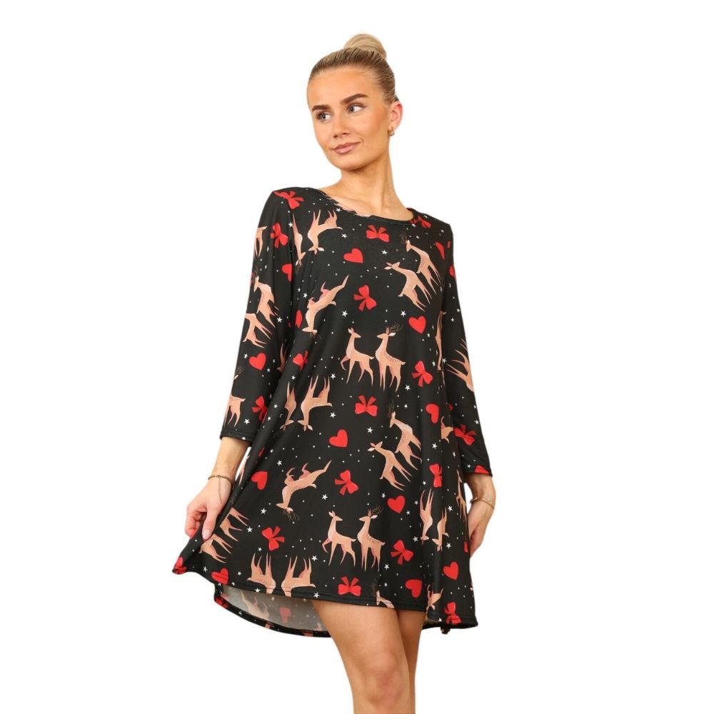 Black Stag Casual Loose Swing Summer Dress