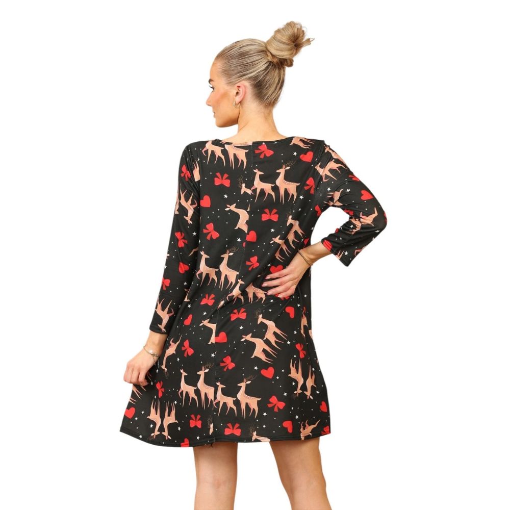 Black Stag Casual Loose Swing Summer Dress