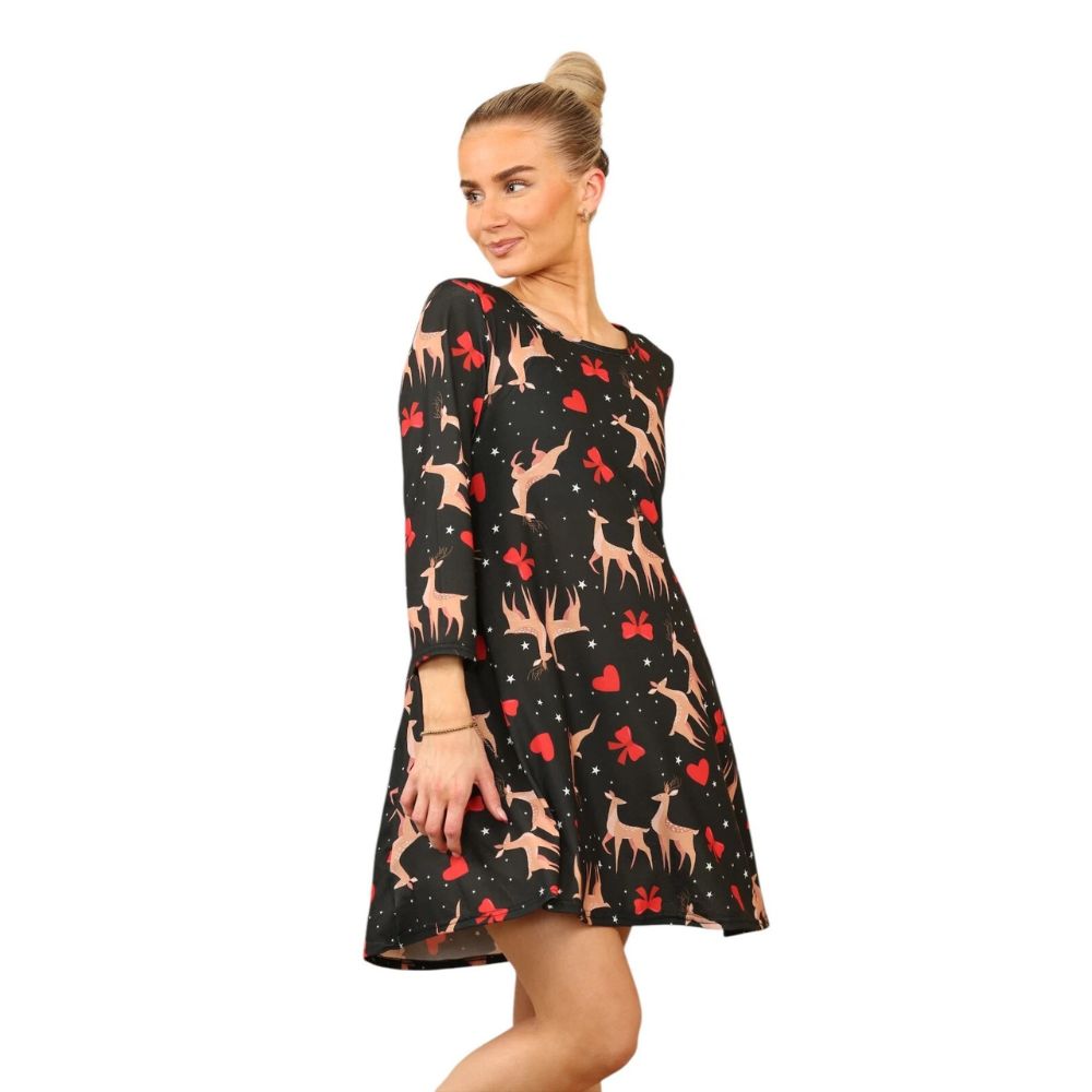 Black Stag Casual Loose Swing Summer Dress