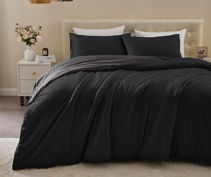 Soft Touch Reversible Plain Duvet Cover Set | 6 Colours