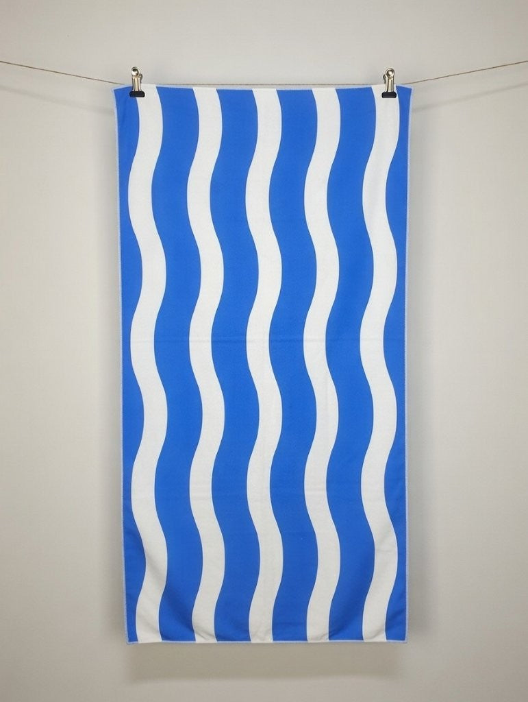 Wavy Stripe Beach Towel | 5 Colours | 152CM × 71CM