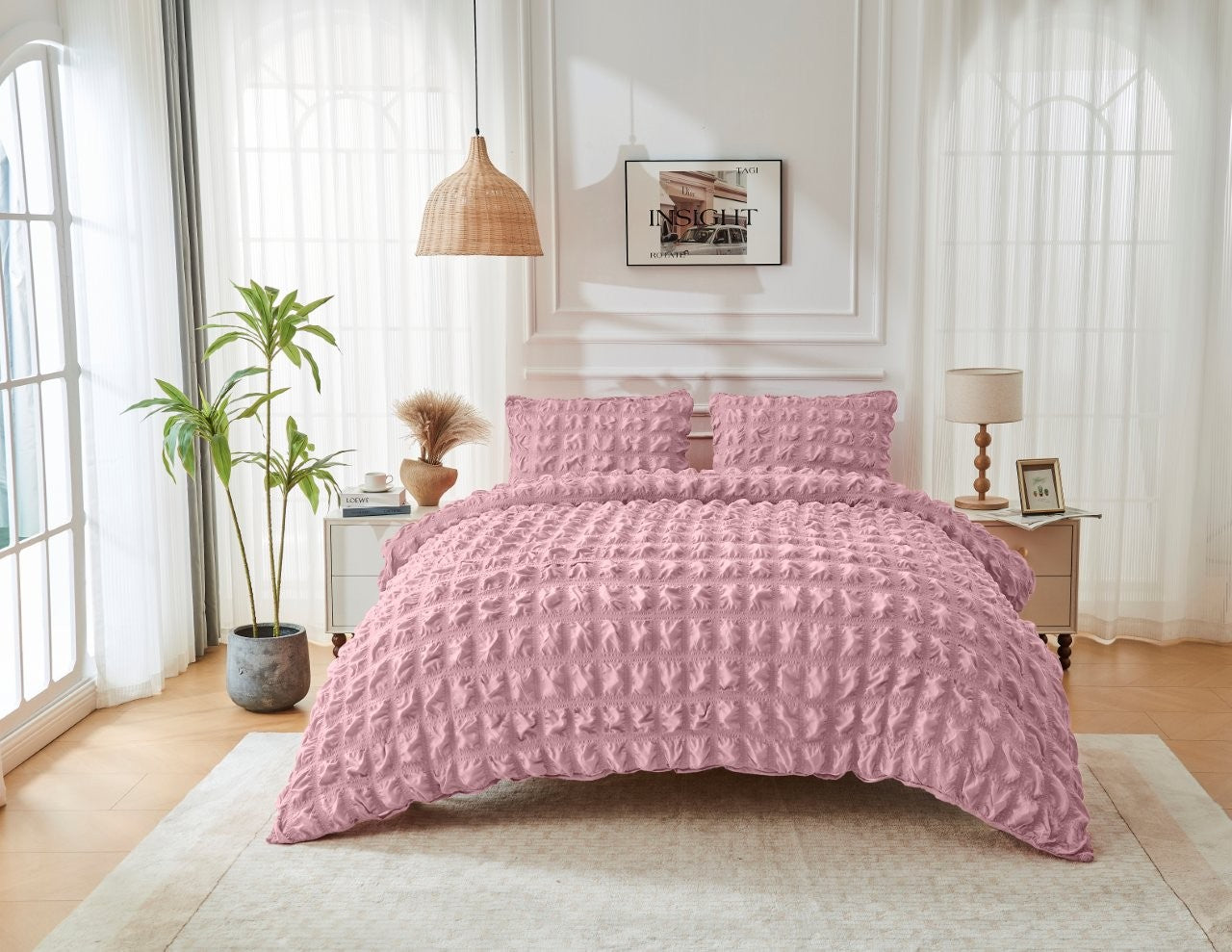 Seersucker Ripon Duvet Cover Set | 6 Colours