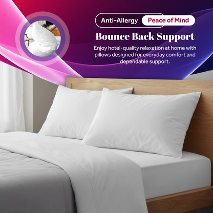 Bounce Back Anti Allergy Pillows | Pack of 2