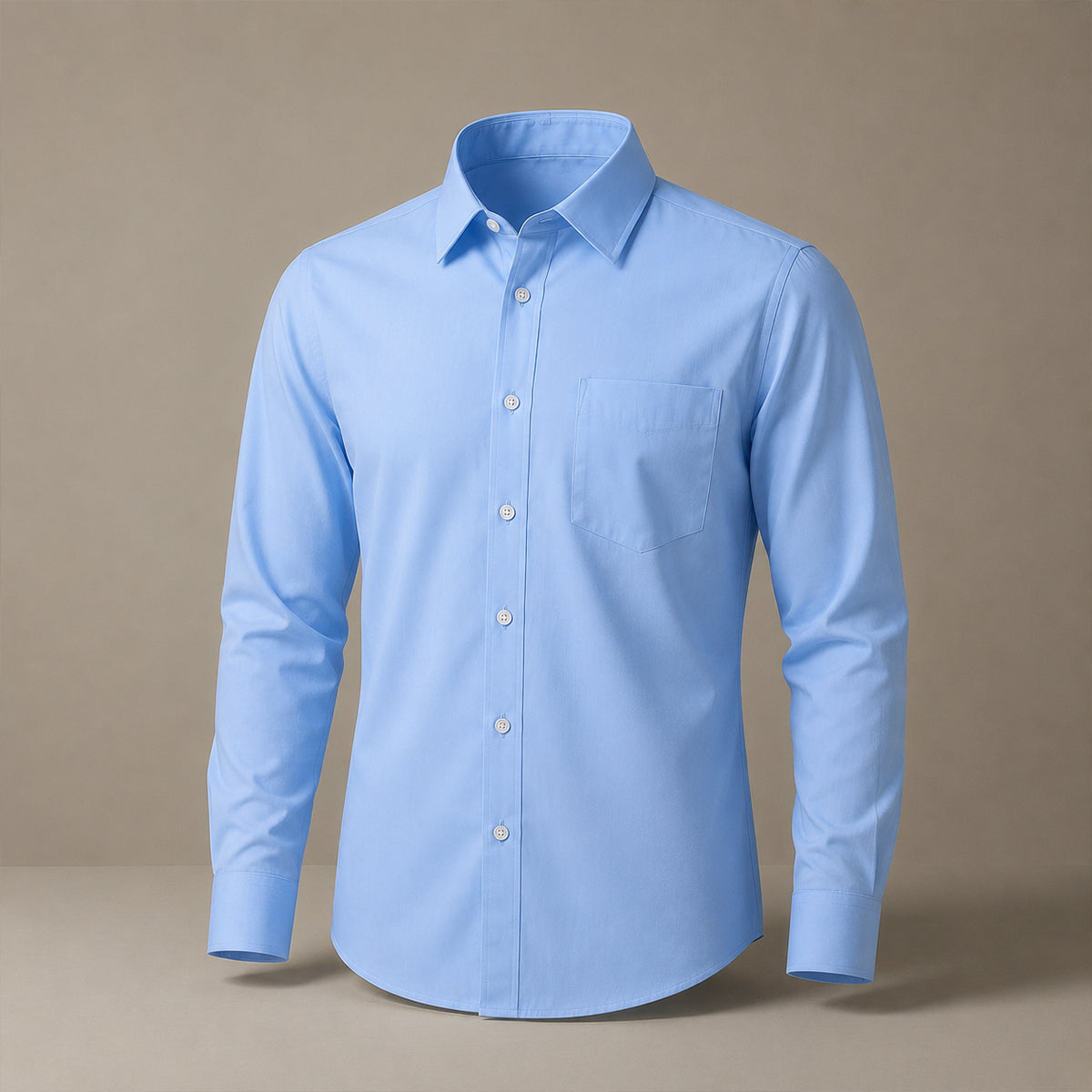 Boys Blue School Shirt Long Sleeve