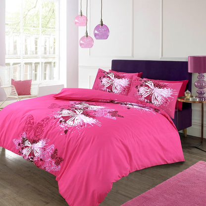 Butterfly Printed Duvet Cover Set | 3 Colors