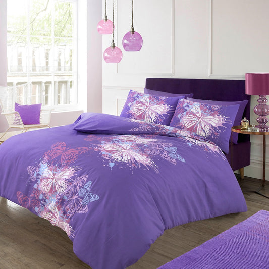 Butterfly Printed Duvet Cover Set | 3 Colors