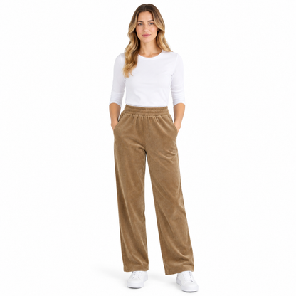 Ribbed Corduroy Pull-On Trousers | 6 Colours