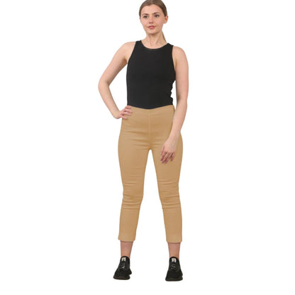 3/4 Stretch Capri Trousers | 13 Colours