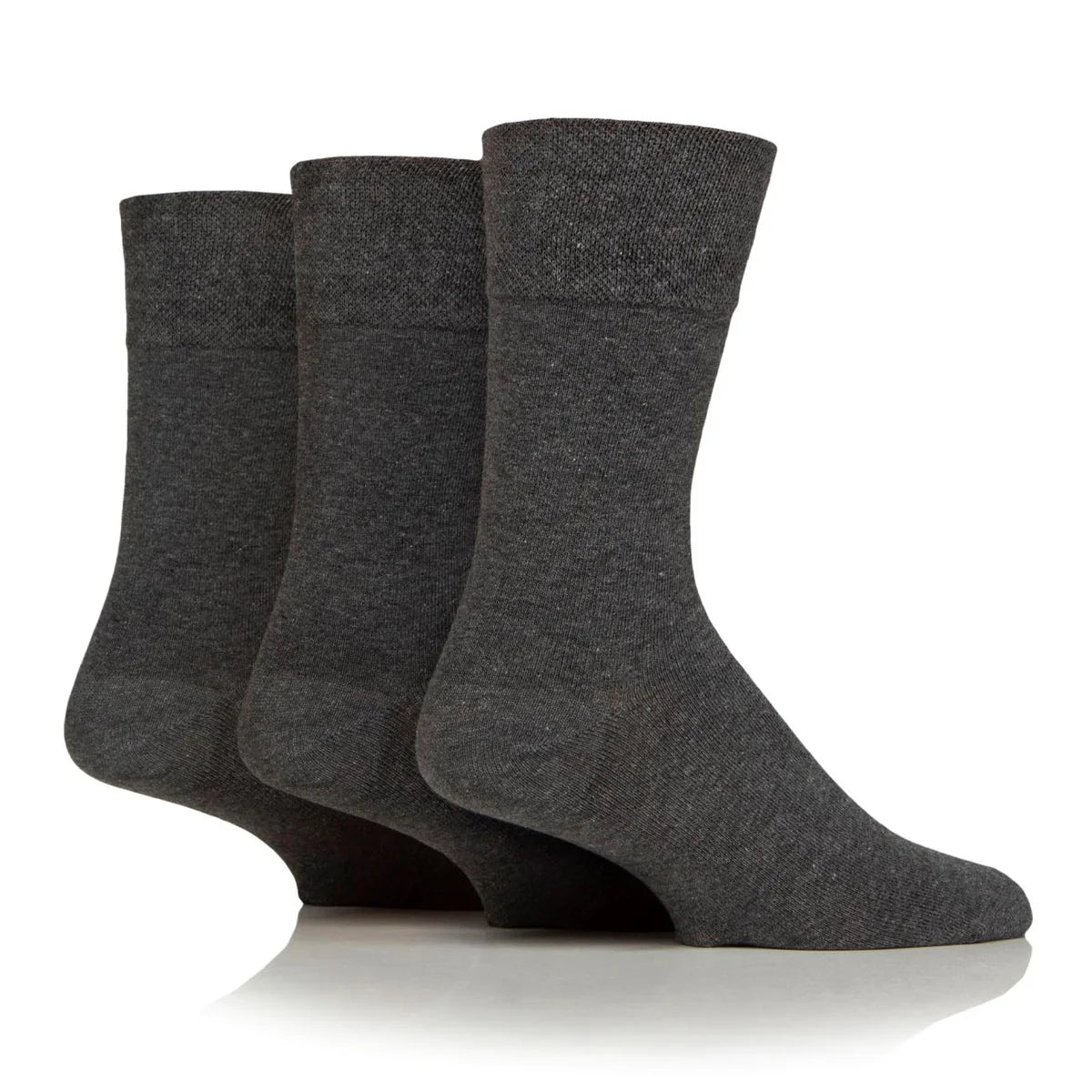Men’s Charcoal Gentle Grip Cotton Rich Socks