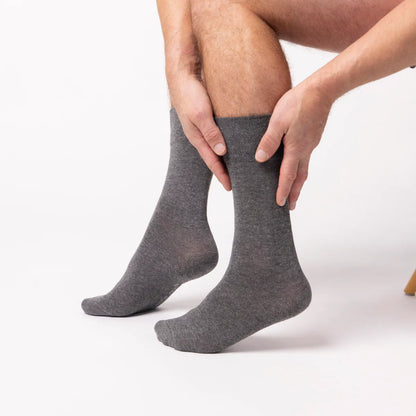 Men’s Charcoal Gentle Grip Cotton Rich Socks