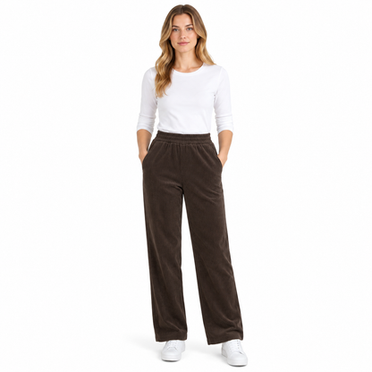 Ribbed Corduroy Pull-On Trousers | 6 Colours