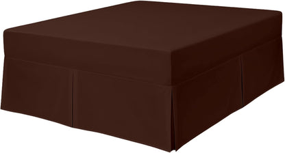 180TC Percale Poly Cotton Pleated Fitted Valance Sheets | 14 Colours