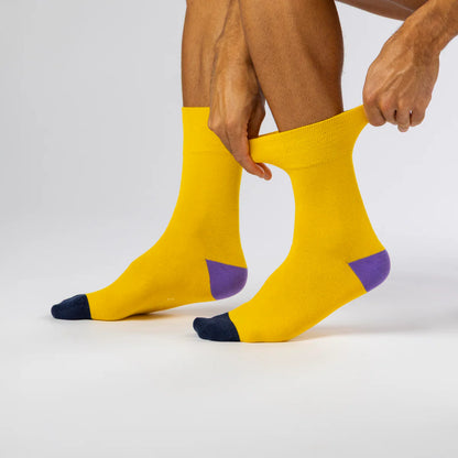 Men’s Colour Hybrid Colourburst Gentle Grip Cotton Rich Socks