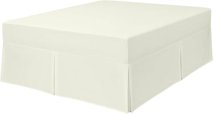 180TC Percale Poly Cotton Pleated Fitted Valance Sheets | 14 Colours