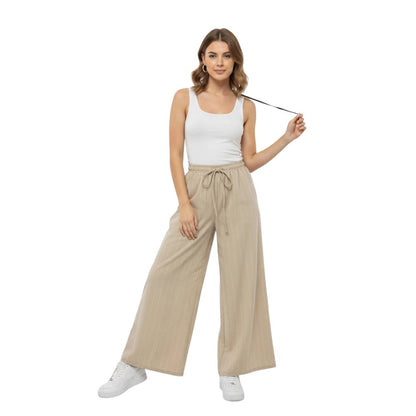 Striped Wide Leg Palazzo Trousers | 5 Colours