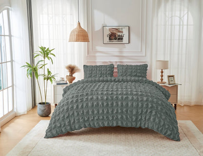 Seersucker Ripon Duvet Cover Set | 6 Colours