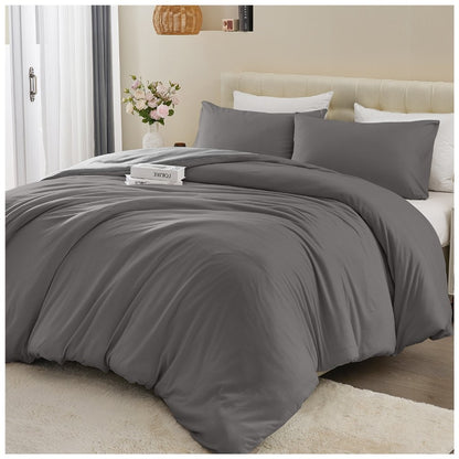 Soft Touch Reversible Plain Duvet Cover Set | 6 Colours