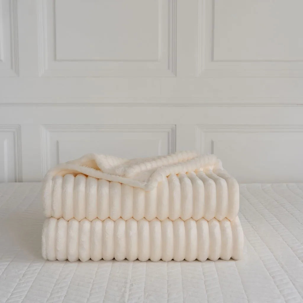 chunky cord throw ivory