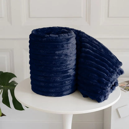 chunky cord throw navy