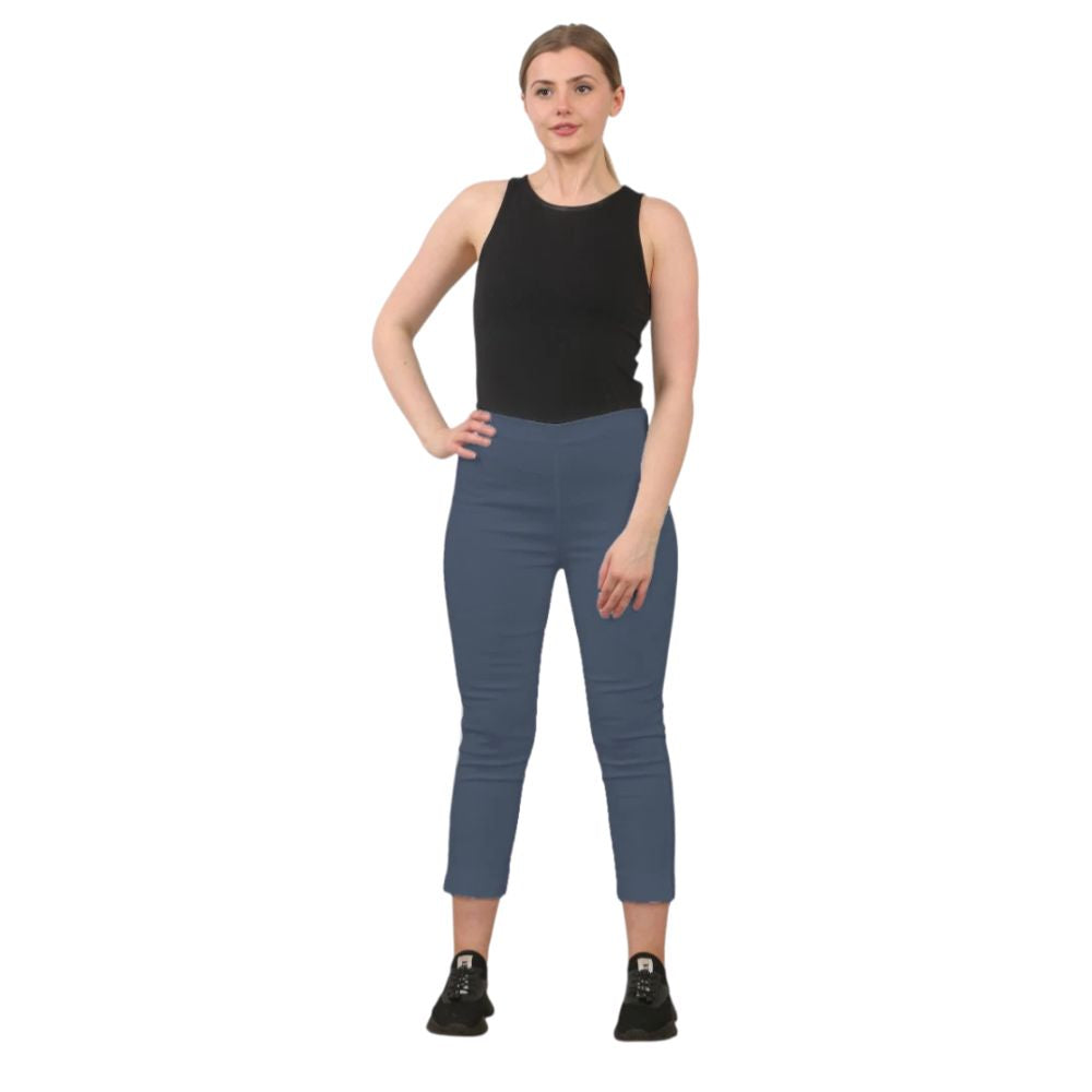 3/4 Stretch Capri Trousers | 13 Colours