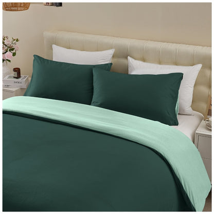 Soft Touch Reversible Plain Duvet Cover Set | 6 Colours