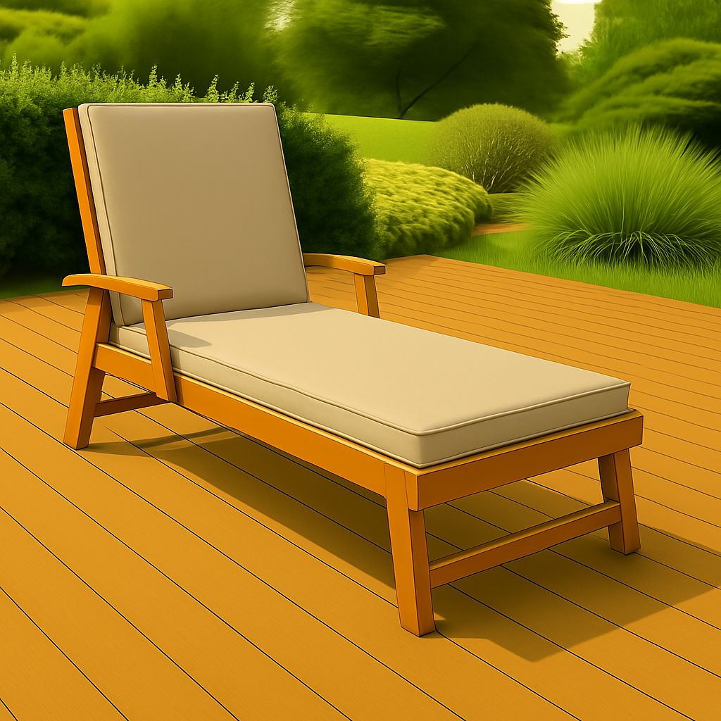 Waterproof Sun Lounger Cushion | 5 Colours