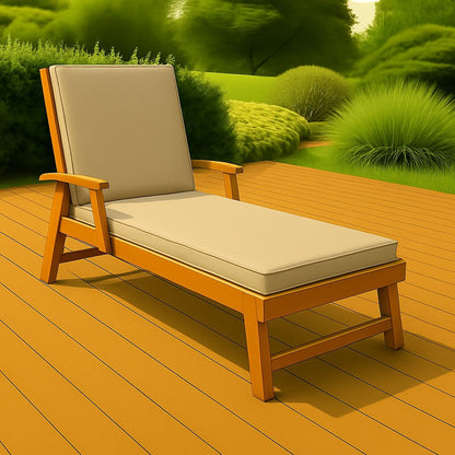 Waterproof Sun Lounger Cushion | 5 Colours