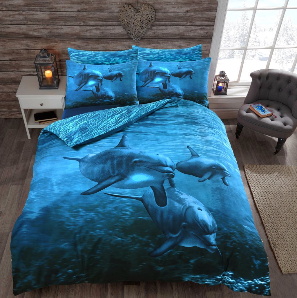 Dolphin 3D duvet set