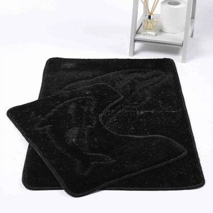 Dolphin bath mat black