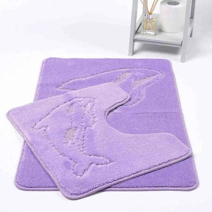Dolphin bath mat Lilac