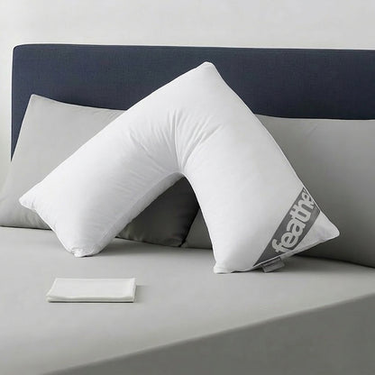 Duck Feather V Shaped Pillow | 75CM x 40CM x 36CM