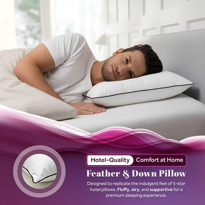 Duck Feather & Down Pillows | Pack of 2
