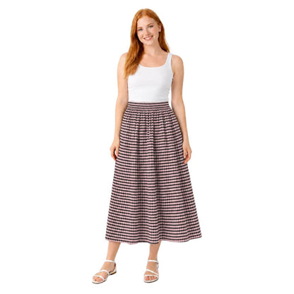 Gingham Crinkle Midi Skirt | 7 Colours