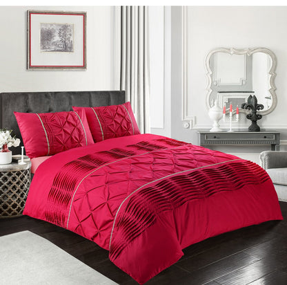 Eleanor Pintuck Duvet Cover Set | 5 Colours
