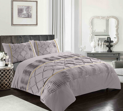 Eleanor Pintuck Duvet Cover Set | 5 Colours