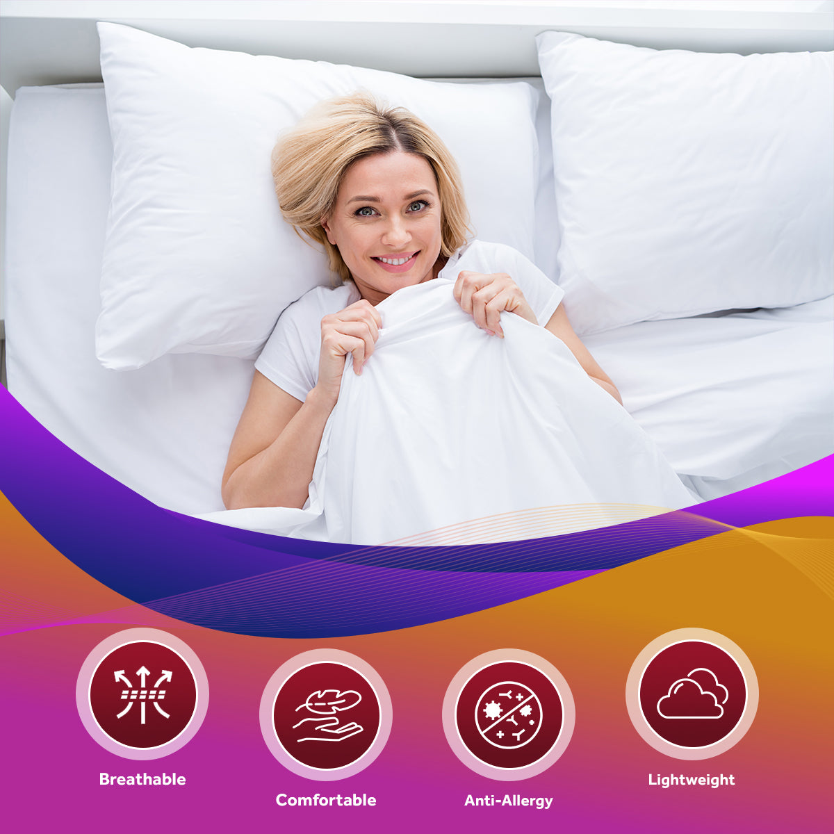 Egyptian Cotton Pillow Pair