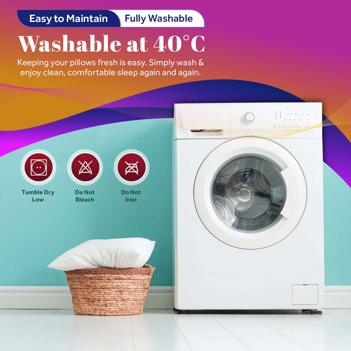 Egyptian Cotton Pillow Pair