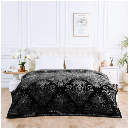 Embossed Heavy Blanket | 200CM x 240CM | Black
