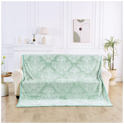 Embossed Heavy Blanket | 200CM x 240CM | Sage Green