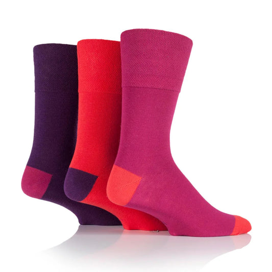 Men’s Fiery Colourburst Gentle Grip Cotton Rich Socks