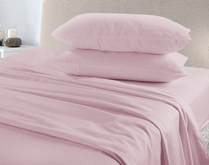 100% Brushed Cotton Flannelette Pair of Pillow Cases | 10 Colours