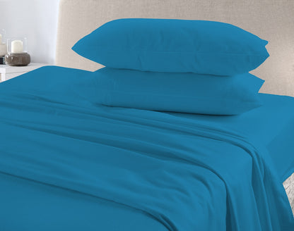100% Brushed Cotton Flannelette Pair of Pillow Cases | 10 Colours