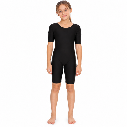 Girls Black Swimming Costume | Lightweight & Stretchable