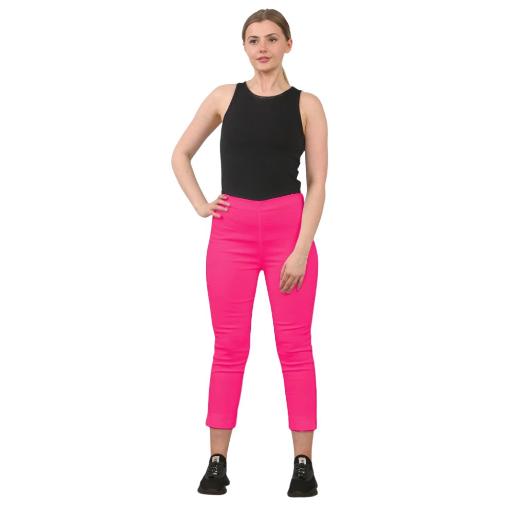 3/4 Stretch Capri Trousers | 13 Colours