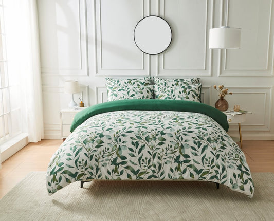 Felton Leaf Printed Duvet Cover Set