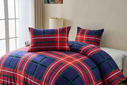 Ferdi Tartan Check Multi Soft Touch Printed Duvet Cover Set