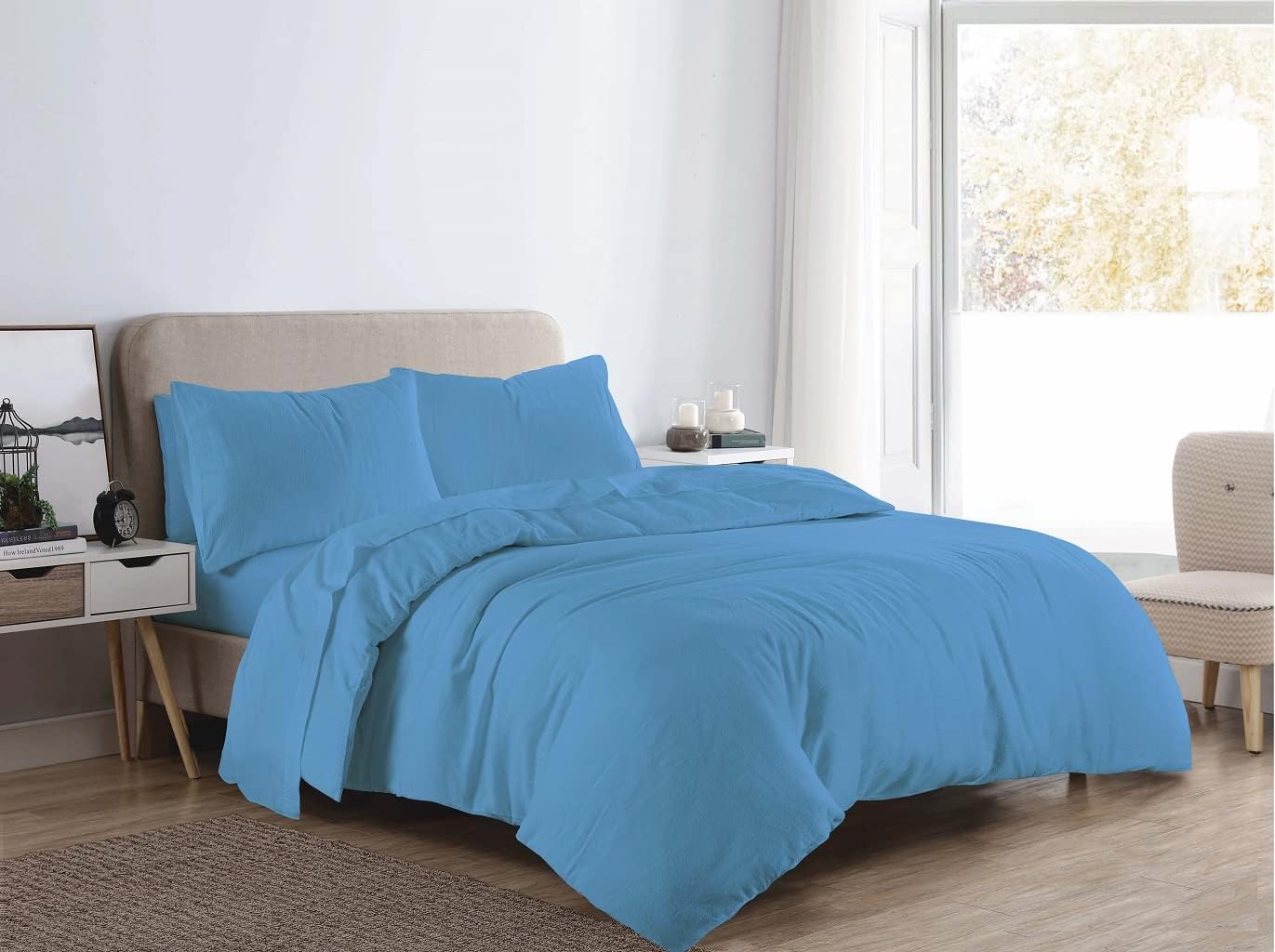 Flannelette Duvet Cover Set | 10 Colours