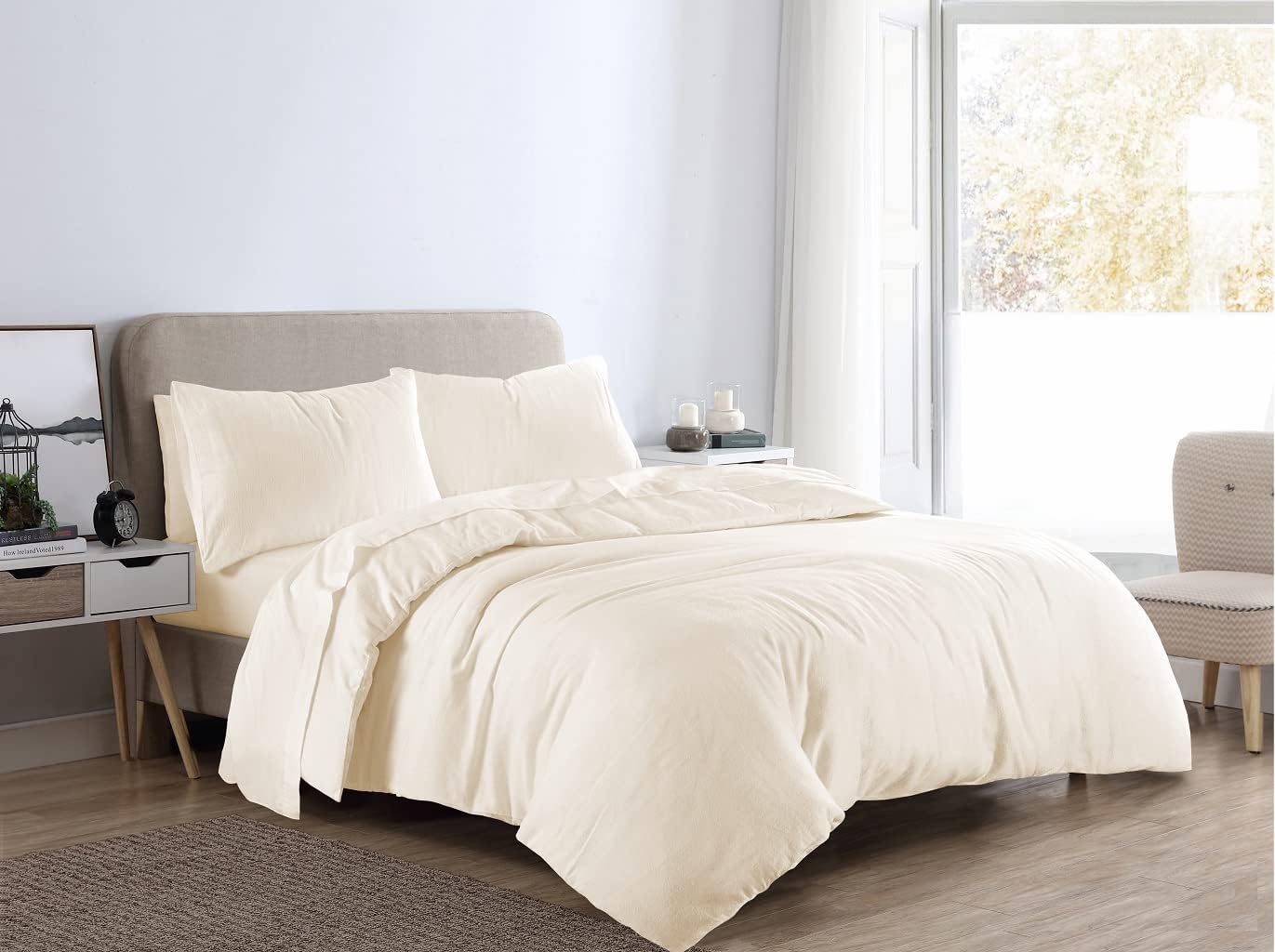 Flannelette Duvet Cover Set | 10 Colours